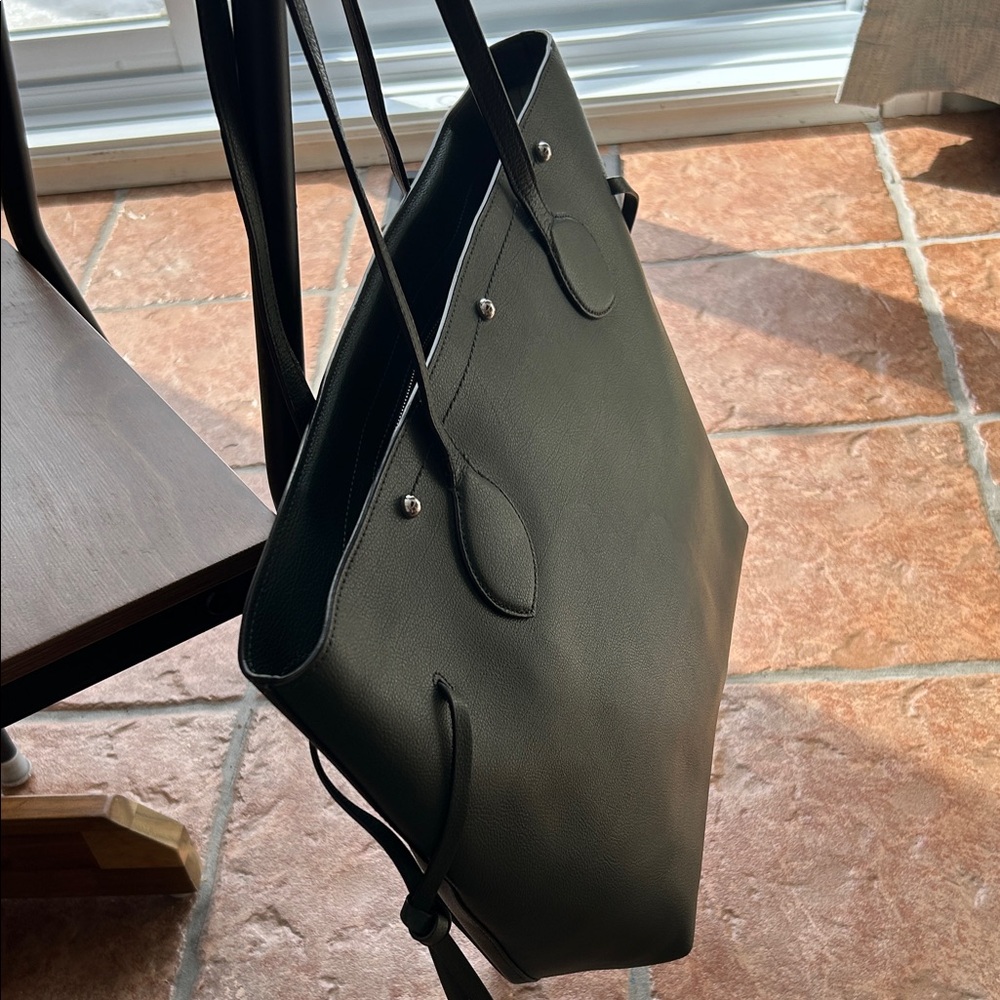 Rebecca Minkoff Army Green Leather Tote Bag